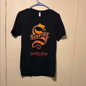 Bella Canvas Black and Orange Short Sleeve Tee